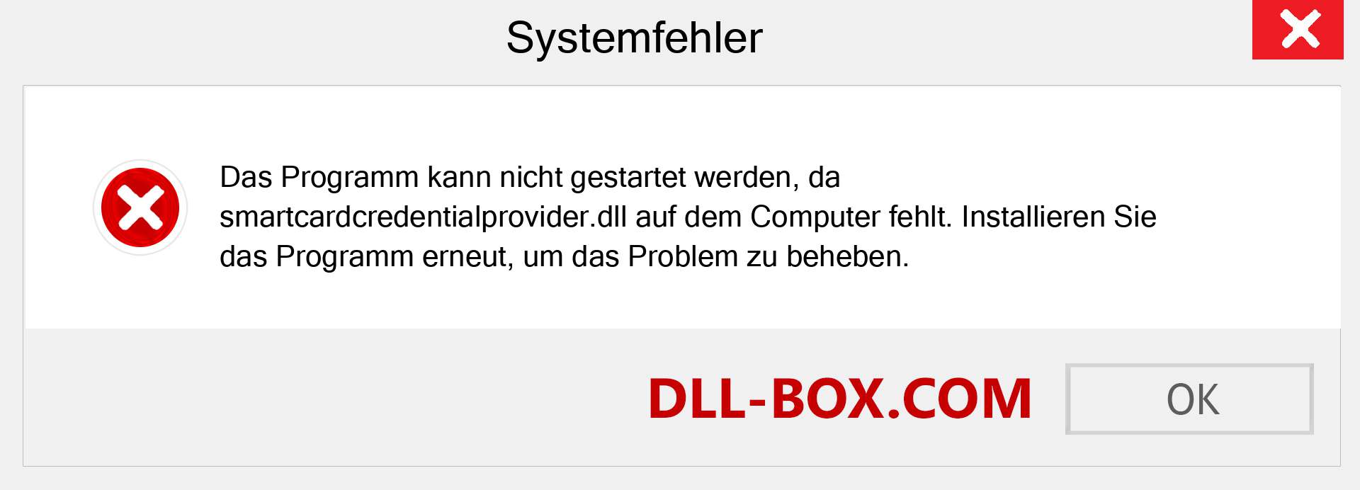 smartcardcredentialprovider.dll-Datei fehlt?. Download für Windows 7, 8, 10 - Fix smartcardcredentialprovider dll Missing Error unter Windows, Fotos, Bildern